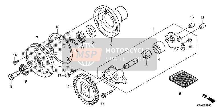 93700050120A, Tornillo Ovalado 5X12, Honda, 0